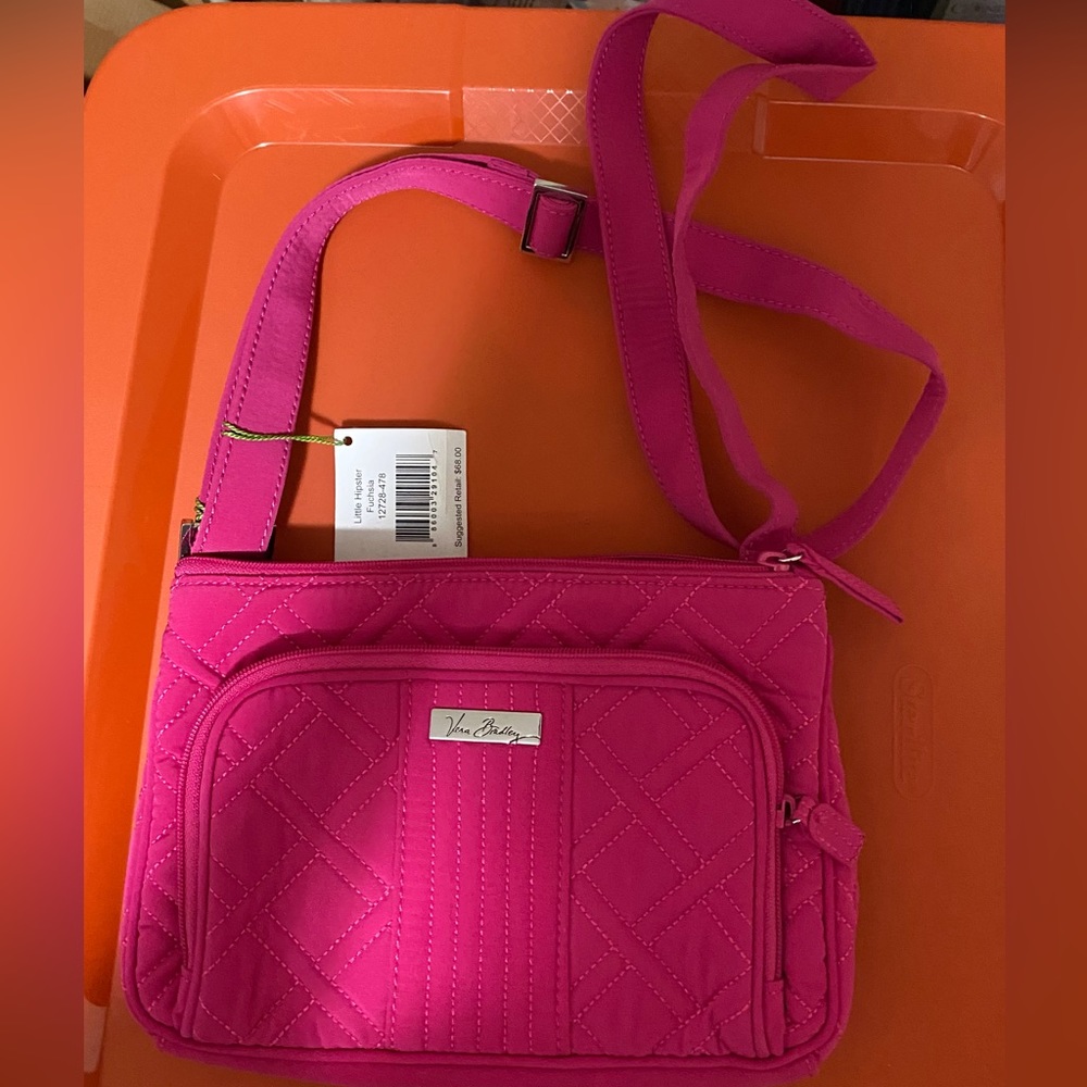 Vera Bradley Hot Pink Quilted Crossbody Bag Little hipster